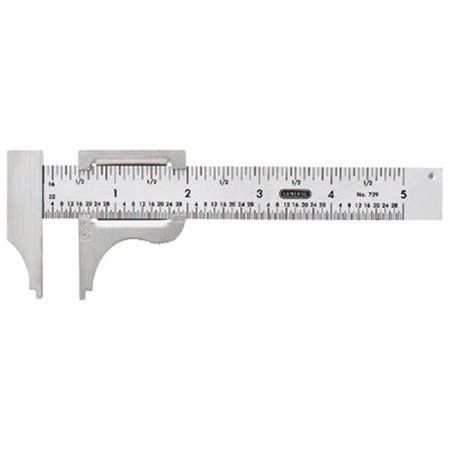 CENTRAL TOOLS General Tools Pocket Caliper 0-4 Inchrange Stainless 16Th 32N GE390239
